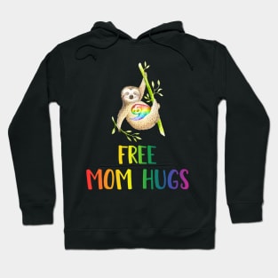 Cute Free Mom Hugs Sloth LGBT Pride Gift For Mother Hoodie